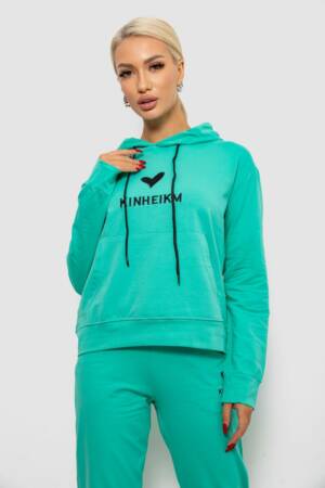 Спортивний костюм жіночий двонитка, колір м’ятний, 214R1419-007