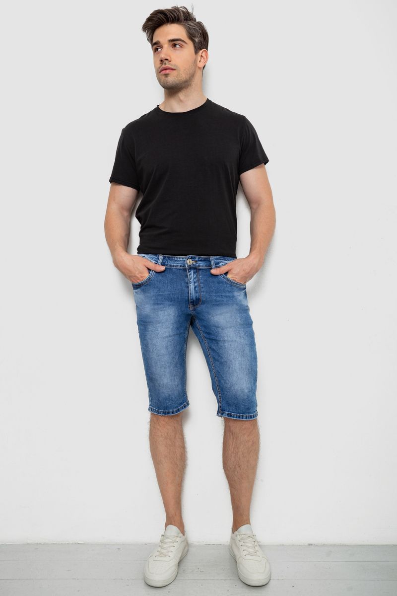 Шорти чоловічі джинсові, колір синій, 244RLS22-0212X