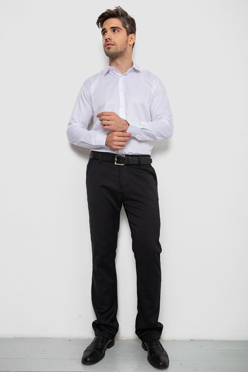 Сорочка чоловіча з довгим рукавом, колір білий, 214R836