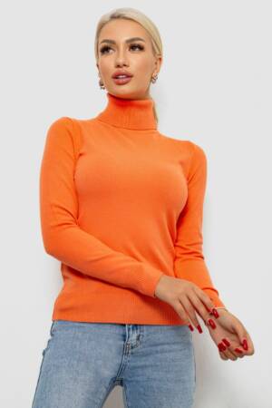 Гольф жіночий однотонний, колір помаранчевий, 204R921