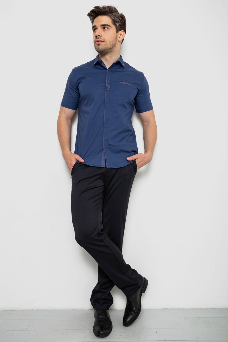 Сорочка чоловіча, колір синій, 214R7007