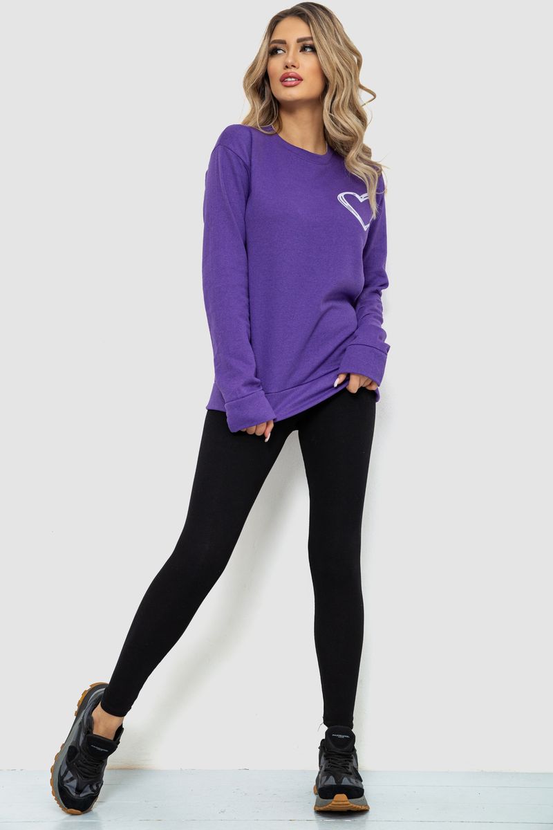 Світшот жіночий, колір фіолетовий, 238R57170