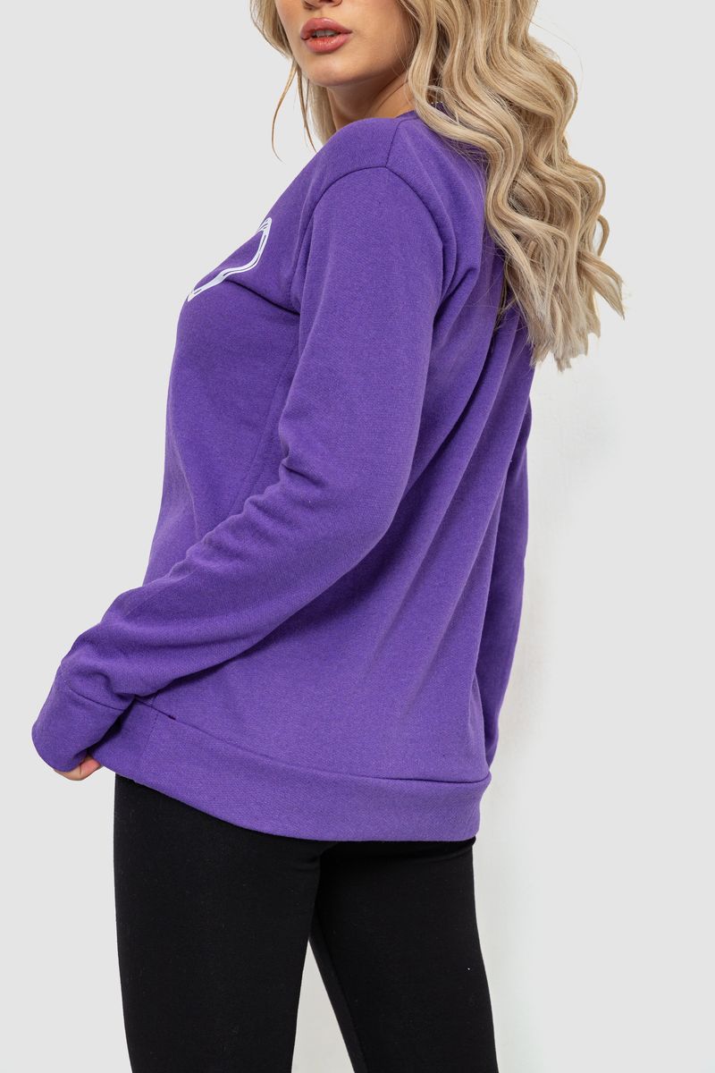 Світшот жіночий, колір фіолетовий, 238R57170 - Зображення 4