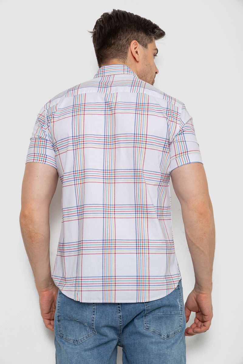 Сорочка чоловіча в смужку, колір білий, 214R841 - Зображення 4