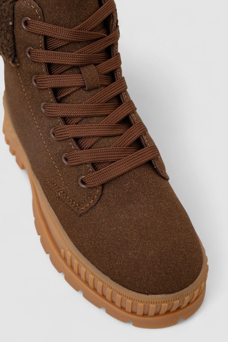 Черевики жіночі зимові на хутрі, колір коричневий, 248RCX1750-4