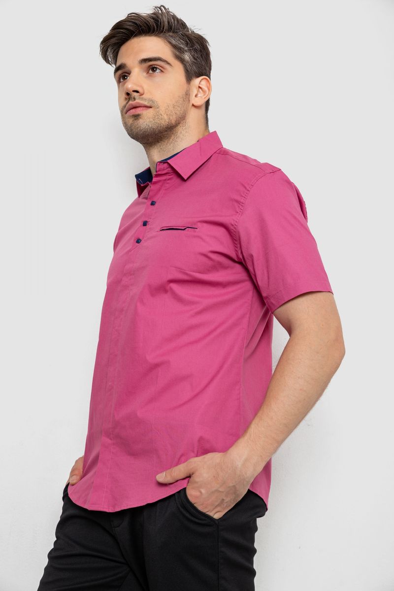 Сорочка чоловіча, колір сливовий, 214R7326 - Зображення 3