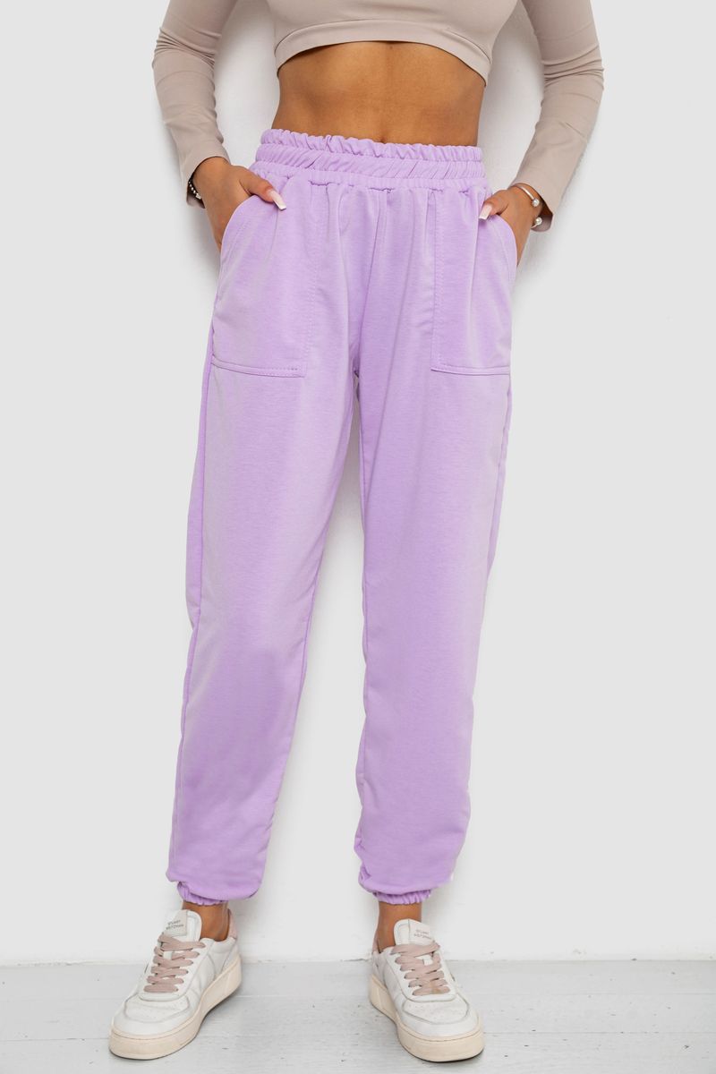 Спортивні штани жіночі, колір бузковий, 238R347-1