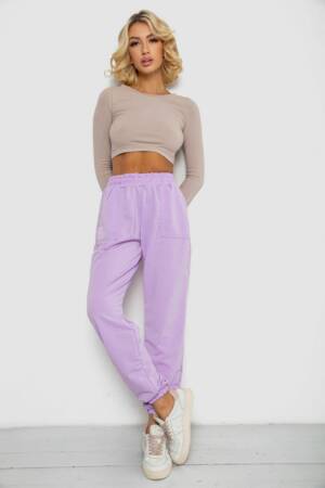 Спортивні штани жіночі, колір бузковий, 238R347-1