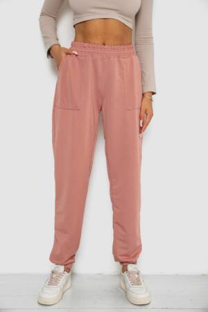 Спортивні штани жіночі, колір пудровий, 238R347-1