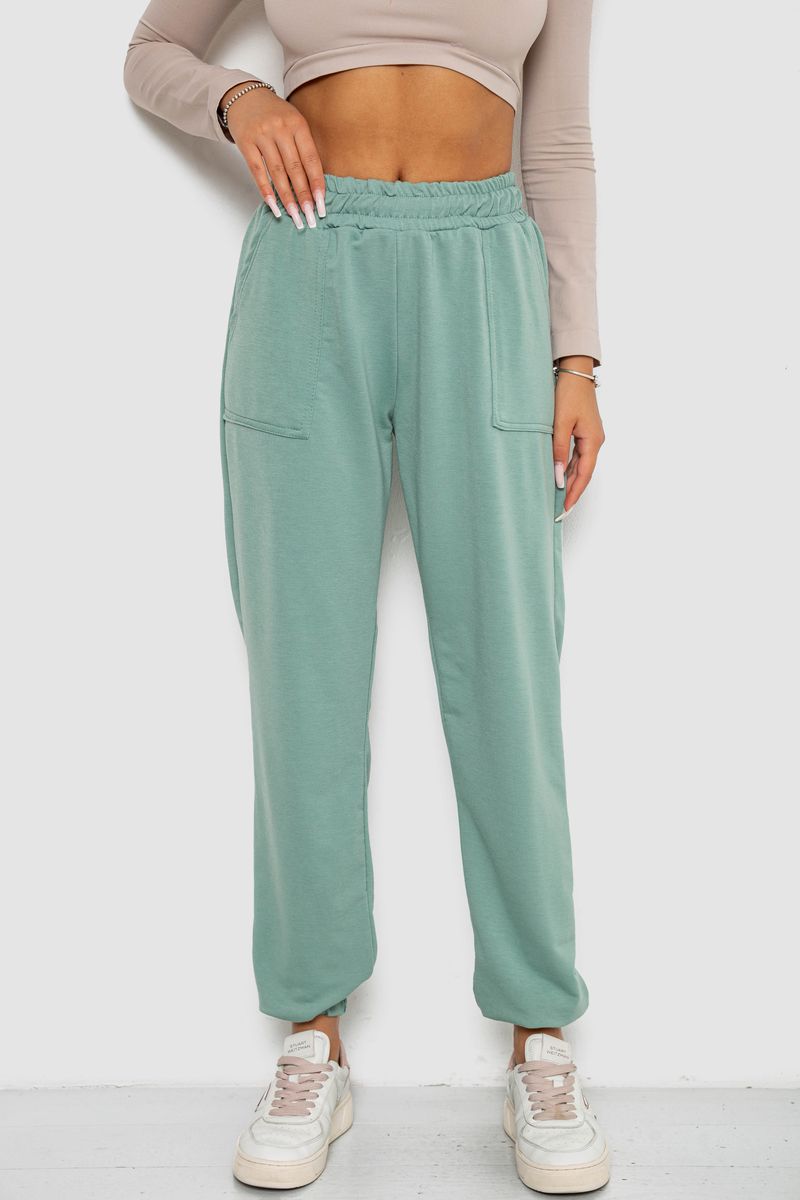 Спортивні штани жіночі, колір оливковий, 238R347-1