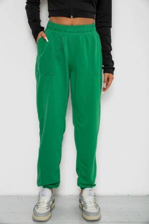 Спортивні штани жіночі, колір зелений, 238R347-1