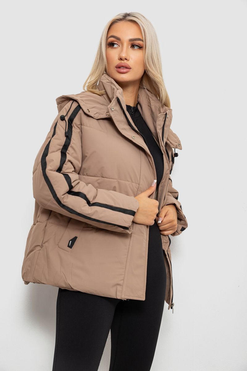 Куртка жіноча, колір бежевий, 244R866 - Зображення 3