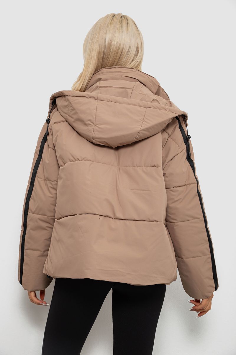 Куртка жіноча, колір бежевий, 244R866 - Зображення 4