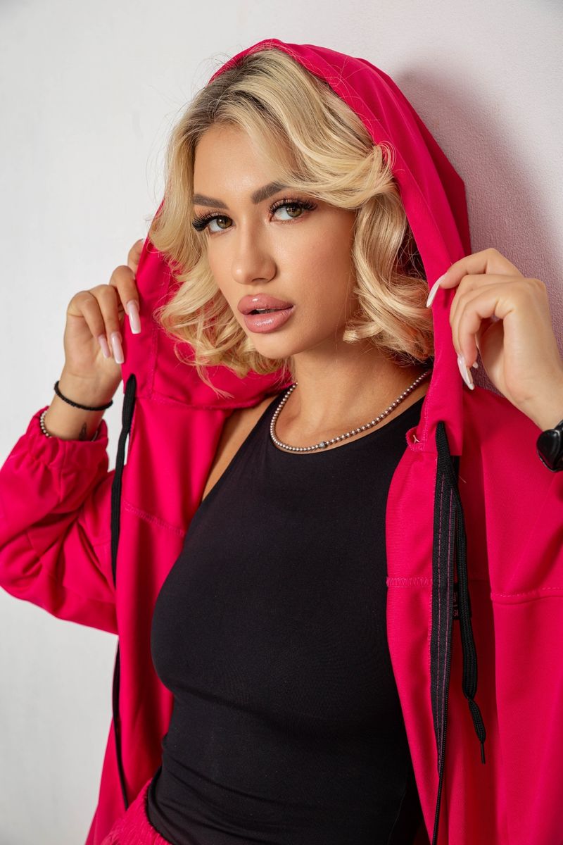 Спортивний костюм жіночий 238R114-1, колір Малиновий - Зображення 5